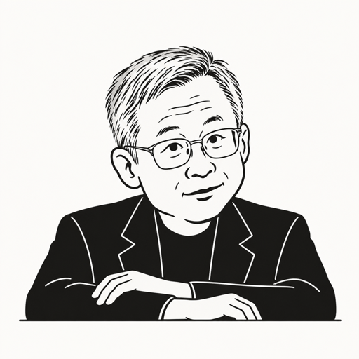 안병진 캐리커처 · 실제 사진 아님