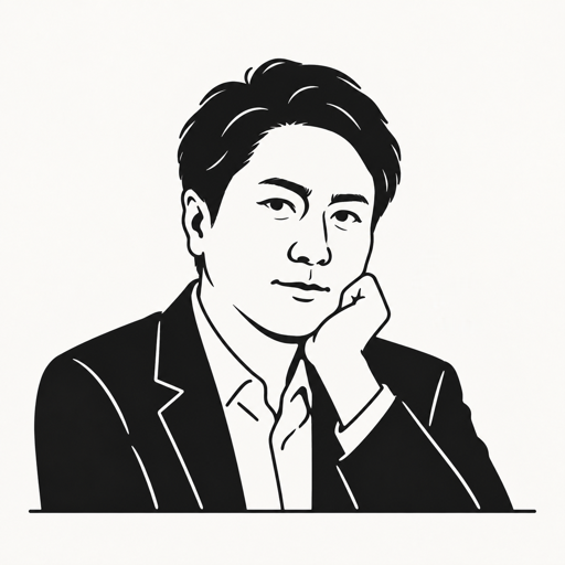 봉지욱 캐리커처 · 실제 사진 아님
