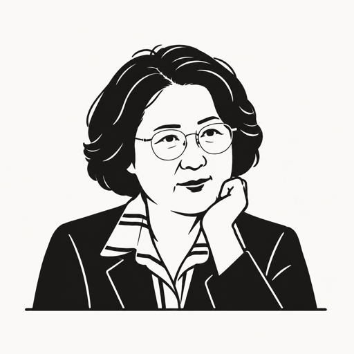 추미애 캐리커처 · 실제 사진 아님