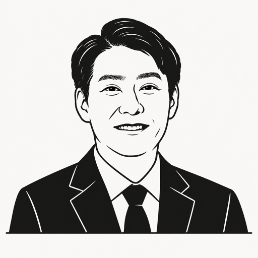 한민수 캐리커처 · 실제 사진 아님