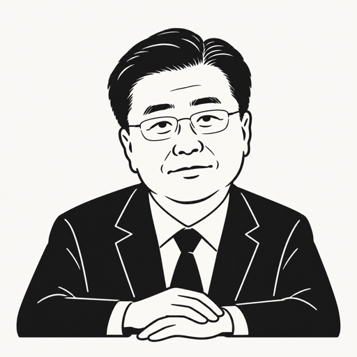 홍장원 캐리커처 · 실제 사진 아님