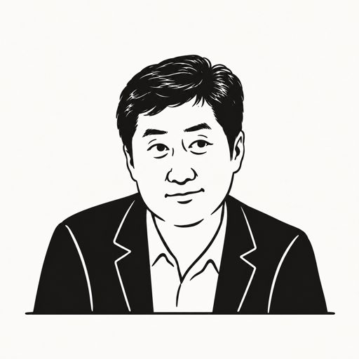 홍사훈 캐리커처 · 실제 사진 아님