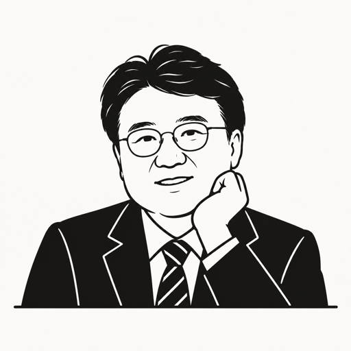 황운하 캐리커처 · 실제 사진 아님