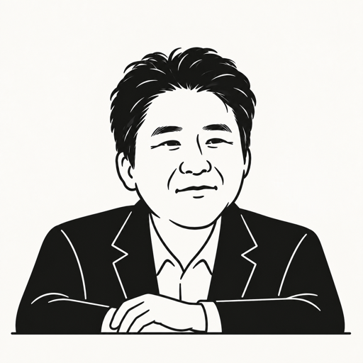 정필승 캐리커처 · 실제 사진 아님