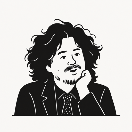 김어준 캐리커처 · 실제 사진 아님