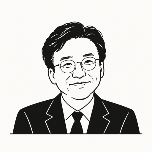 김민석 캐리커처 · 실제 사진 아님