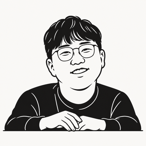 곽수산 캐리커처 · 실제 사진 아님