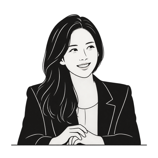 권다영 캐리커처 · 실제 사진 아님