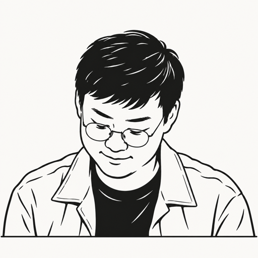 오혁진 캐리커처 · 실제 사진 아님