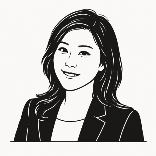 신유진 캐리커처 · 실제 사진 아님